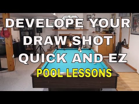 QUICK AND EASY DRAW SHOT DRILL ~ Master your draw shot MUCH faster with a simple drill(Pool Lessons)
