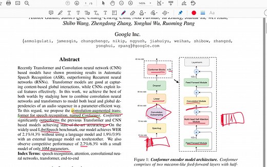 [语音] Conformer asr 谷歌语音识别论文解读 Interspeech 2020