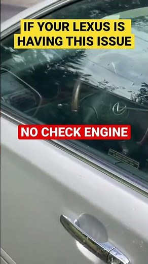 Lexus ES Low RPMs Almost Stalling With No Check Engine FIX