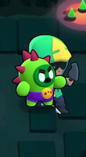 LEON vs SPIKE – INVISIBLE TRAP 🌑🌵 | Jungle Showdown | sami vs ege oyun | Realistic Brawl Stars Fight