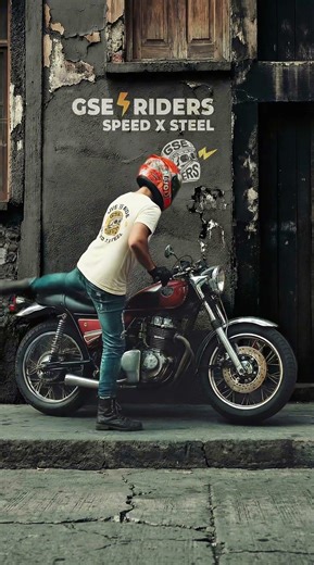 GSE RIDERS – Speed X Steel | AI Brand Identity & Visual Concept