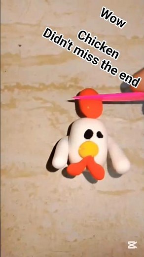 🐔 WOW! Cute Clay Chicken 🧡 | Easy DIY Mini Animal Craft Tutorial #Shorts