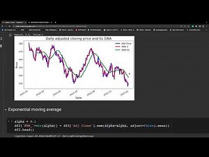 Quantitative trading strategies lab 2 - simple and exponential smoothing averages