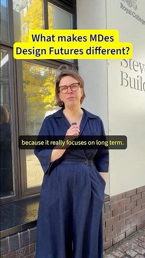 💡 What makes an MDes Design Futures student different? | Royal College of Art #Shorts