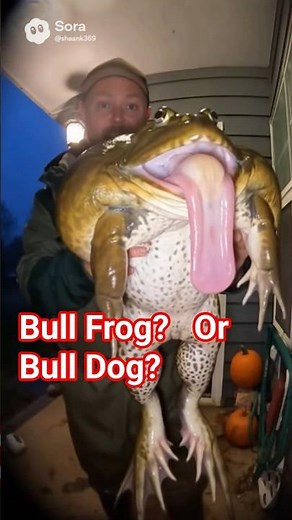 Bull frog Unbelievable Big, must watch. #frog #bullfrog