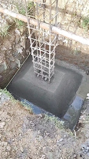 Strong footing = Strong structure #footing #FoundationWork #CivilEngineering #Construction #shorts