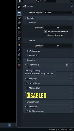 Eevee's Ray Tracing is Actually INSANE #blender #3dart #vfx