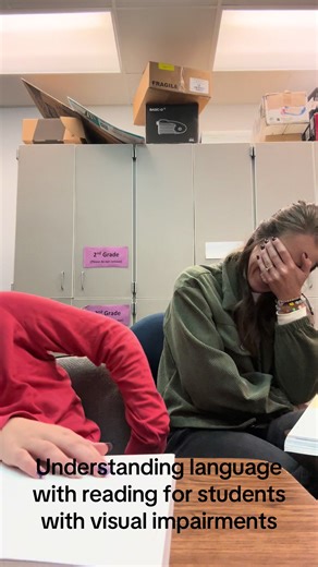 We have too much fun. Sometimes acting out our words helps us best with reading comprehension. I also love a multi sensory approach. I read, she listens, then she reads it in braille. What helps you best with reading comprehension? #inclusion #specialeducation #readingcomprehension #floridaeducation #iep @❤️❤️Eve❤️❤️ @Ashkiahzy