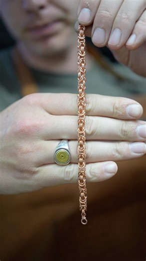 Turning Electrical Wire Into A Chain Bracelet ⚒️