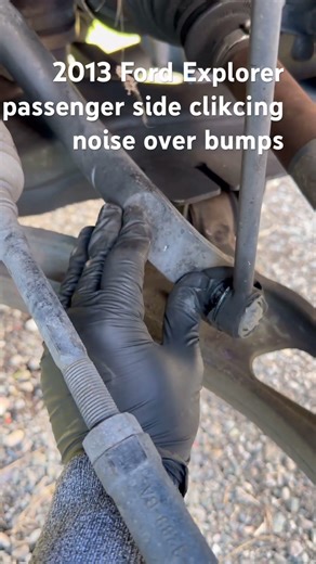 2013 Ford Explorer Clicking noise over bumps diagnose
