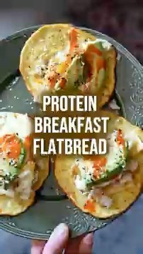 High Protein Breakfast Flatbread (Egg + Cottage Cheese!) | Easy, Healthy & So Filling 🏡🍳✨