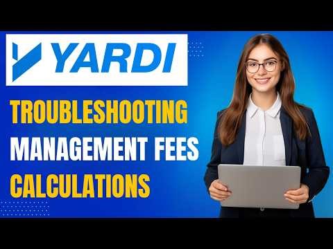 Yardi Voyager Management Fee Error Correction Tutorial