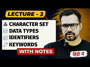 Java Character Set, Keywords, Identifiers & Data Types | Java Full Course | #3