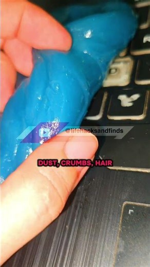 Keyboard Cleaning Slime - So Satisfying! 🤢✨ #Shorts