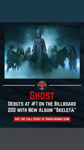 Ghost just hit No. 1 on the Billboard 200 with Skeletá—the first hard rock album to top the chart in over four years. Vinyl’s spinning, the church is packed, and Papa V is leading the masses. ℝ𝕖𝕒𝕕 𝕞𝕠𝕣𝕖 𝕠𝕟 𝕤𝕟𝕤𝕞𝕚𝕩.𝕔𝕠𝕞 #Ghost #Skeletá #BillboardNo1 #HardRockLives | SKRATCH N SNIFF