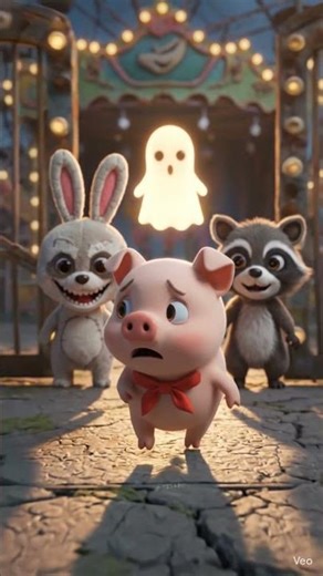 The carnival looked fun again…but Piggy never left. 🎡🐷 #horrorshorts