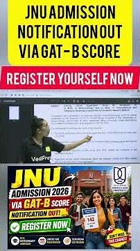 JNU Admission Open 😱 Through GAT-B 2026 Score