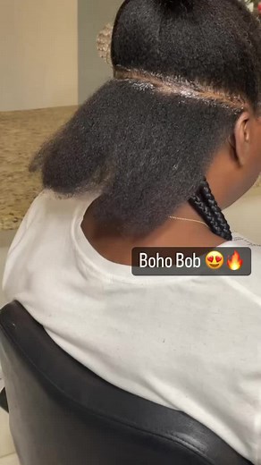 1M views · 27K reactions | Large Boho Bob ‍♀️ Would you rock it  #poincianabraider #orlandobraider #braidedhair #braids | Braids By Koya | Facebook