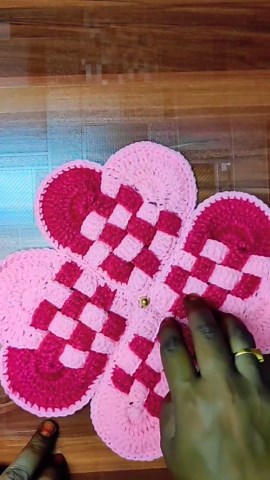 Beautiful Handmade Crochet Table