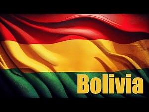 4K Bandera de Bolivia con himno nacional | 4K Bolivia flag with national anthem