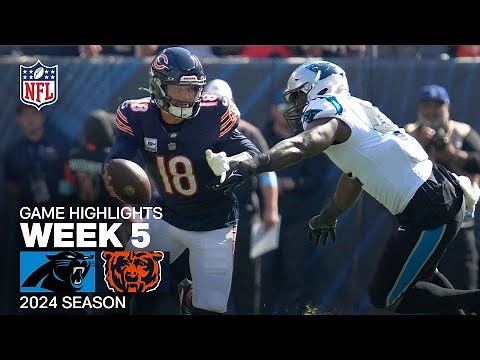 Carolina Panthers vs. Chicago Bears Game Highlights | NFL 2024 Season Week 5