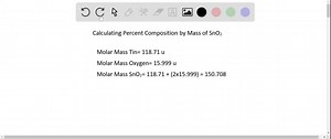 Tin (Sn) exists in Earth's crust as SnO2. Calculate the percent composition by mass of Sn and O in SnO2 | Numerade