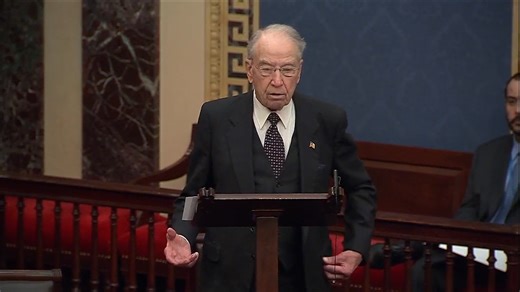 'Fighting fraud is important': Chuck Grassley, who works for a 34-count convicted felon, reeks of hypocrisy on the Senate floor