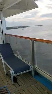 Carnival Valor aft extended premium balcony, room 8455. The best room on the ship.