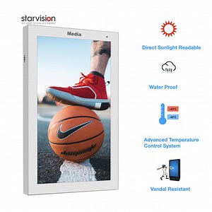 [Hot Item] 86 Inch Outdoor Wall Mounted 2500nits Direct Sunlight Viewable LCD Digital Signage