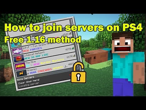 How to join every server on Minecraft PS4 Bedrock! 1.16