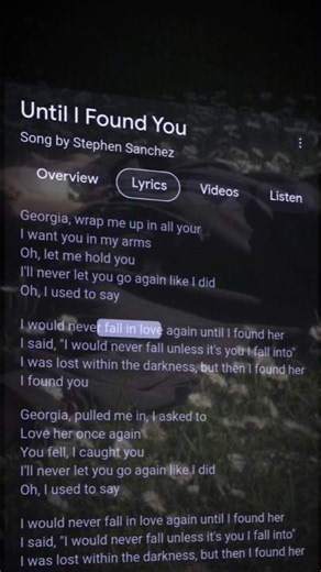 Until I Found You #lyrics #music by Stephen Sanchez