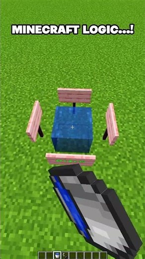 MINECRAFT : LOGIC..😂 WAIT FOR END..#minecraft #shorts