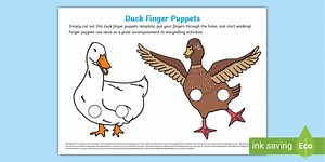 Duck Finger Puppets