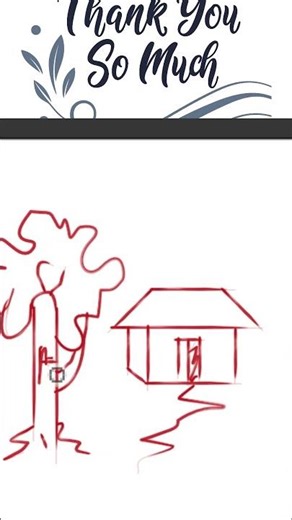 How to draw a tree house in second! #tree #treehouse