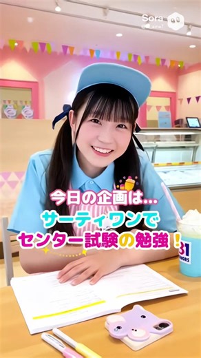 サーティワンで試験勉強