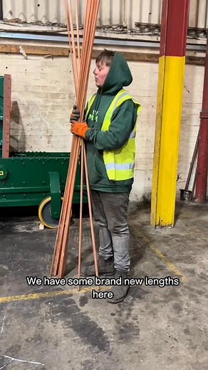 Baleing some copper lengths ♻️💸 #copper #recycle #coppergraft #newcopper #bale #newtube #monarch | Monarch Metals Scrap Metal