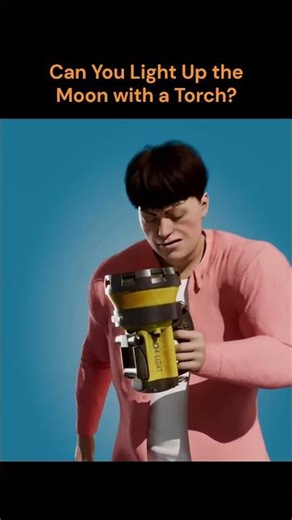 Kya Torch Se Moon Ko Chamka Sakte Hain? 🤯 Shocking Science Reality Explained! #shorts