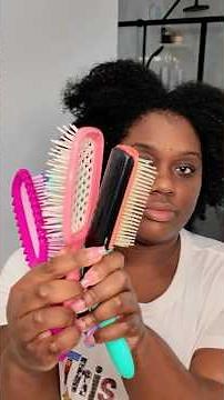Detangling brush comparison: which one won? #naturalhair #haircare #shorts