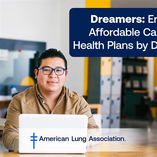 🍂 Fall into expanded access! This year, DACA recipients can enroll in a quality and affordable healthcare plan through healthcare.gov! An estimated 100,000 people now have access to health coverage that wasn’t available before. Financial help is also available, including tax credits to help make premiums more affordable, for those who qualify. Don’t wait—enroll by Dec 15 for coverage starting Jan 1! For those with lung disease seeking information on coverage, head to Lung.org/openenrollment #He