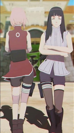 【 MMD ナルト!- NARUTO 】— Shakira - She Wolf .【 Sakura & Hinata「サクラヒナタ」】#mmd #naruto #shorts