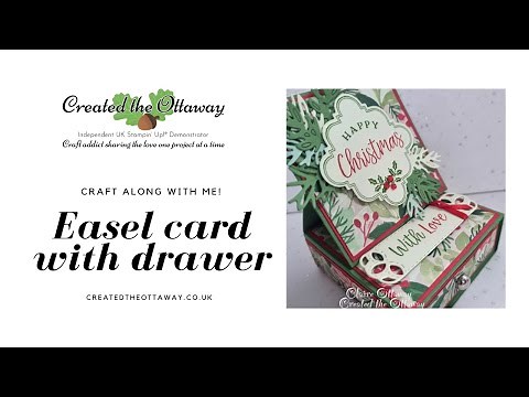 Easel card with drawer tutorial ‪@createdtheottaway‬