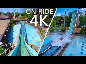 Saw Mill Log Flume - ON RIDE - Six Flags Great Adventure