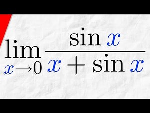 Limit of sinx/(x+sinx) as x approaches 0 | Calculus 1 Exercises