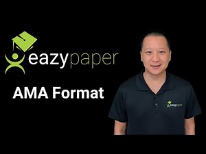 How to Format Your AMA Paper with EazyMedical