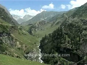 Beautiful mountainous landscape of Jammu and Kashmir