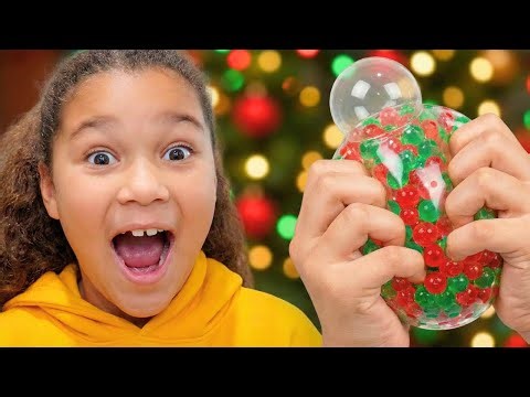 We Made Christmas Squishes with Orbeez … and One Almost Exploded! 🎄