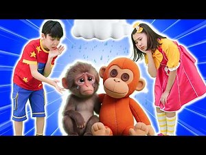 When Mom's Away | Monkey Punch Song | Hokie Pokie Kids Videos