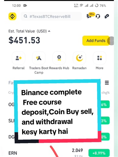 Binance complete course Free 2025 Binance Deposit Withdrawal kaise kary or buy sell #trading #binance