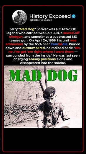 Why Mad Dog Was The Most Fearless Soldier 🪖💪