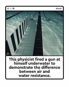 111K views · 188 reactions | Physicist Andreas Wahl risked his life to prove that it's harder to create movement in water than in air because water molecules are packed more tightly together than air particles. | Dose | Facebook